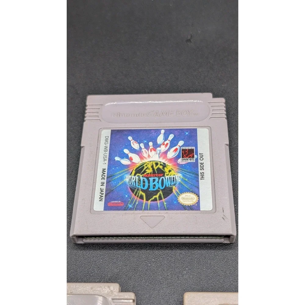 Nintendo GameBoy Lot Of 3 (World Bowling, Bo Jackson Baseball, NBA Live 96)